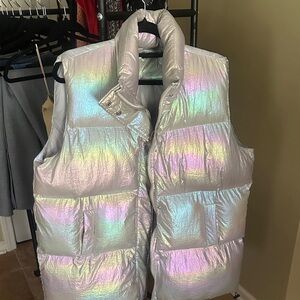 Nasty Gal Shimmering Iridescent Jacket